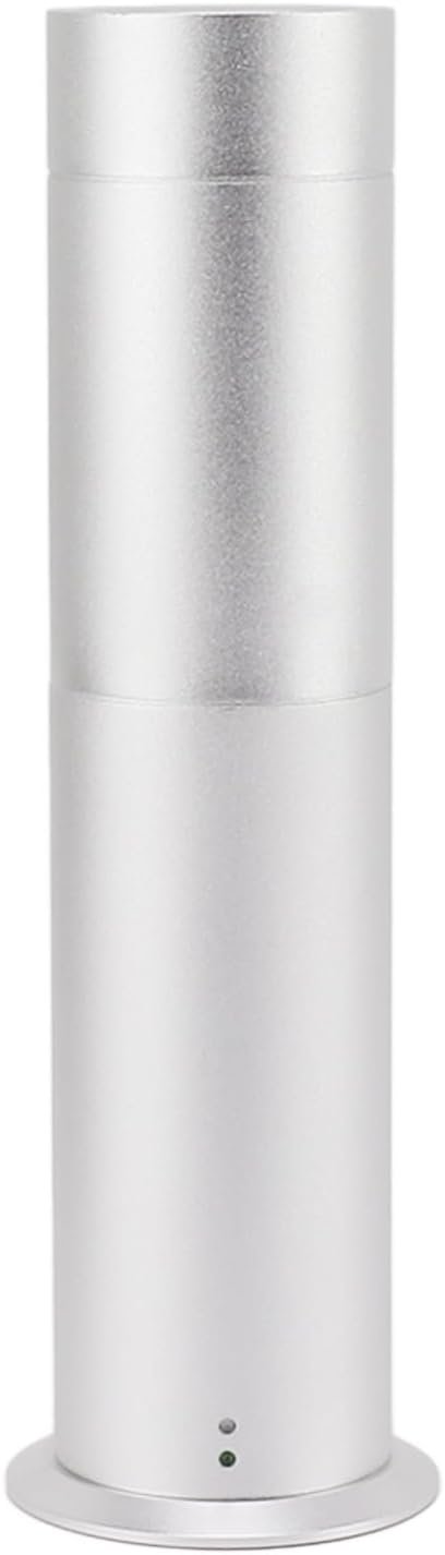 Scent Air Machine, Large Coverage Area Silver Cylindrical Shape Essential Oil Diffuser with Remote Control for Home (US Plug)