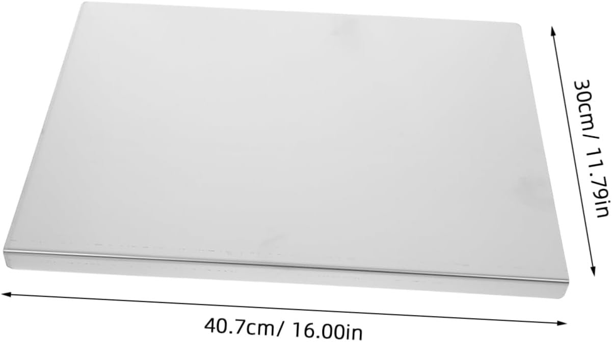 Luxshiny Stainless Steel Cutting Board for Kitchen Thick Dishwasher Safe Chopping Board Versatile Dough Preparation and Food Prep Tool
