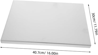 Luxshiny Stainless Steel Cutting Board for Kitchen Thick Dishwasher Safe Chopping Board Versatile Dough Preparation and Food Prep Tool