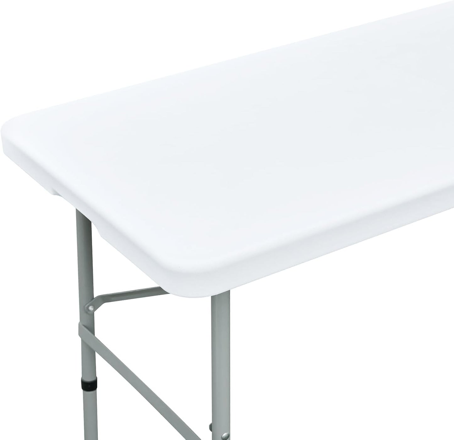 NEWISHER Fitted Rectangle Tablecloth 36 x 72 Inch Elastic Table Cloth Stretch Spandex Table Cover White Washable Polyester Table Top Cap Cover for Dining Picnic Camping Indoor and Outdoor