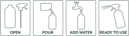 PURA CHOICE® Safe & Natural, Asthma & Allergy Friendly Streak Free Multi-Purpose Cleaner with Rose Geranium & Lemon Myrtle Premium Pure Essential Oil. Includes: 1 x 500mL plus 1 x 100mL Concentrate = 1L of Multi-Purpose Cleaner