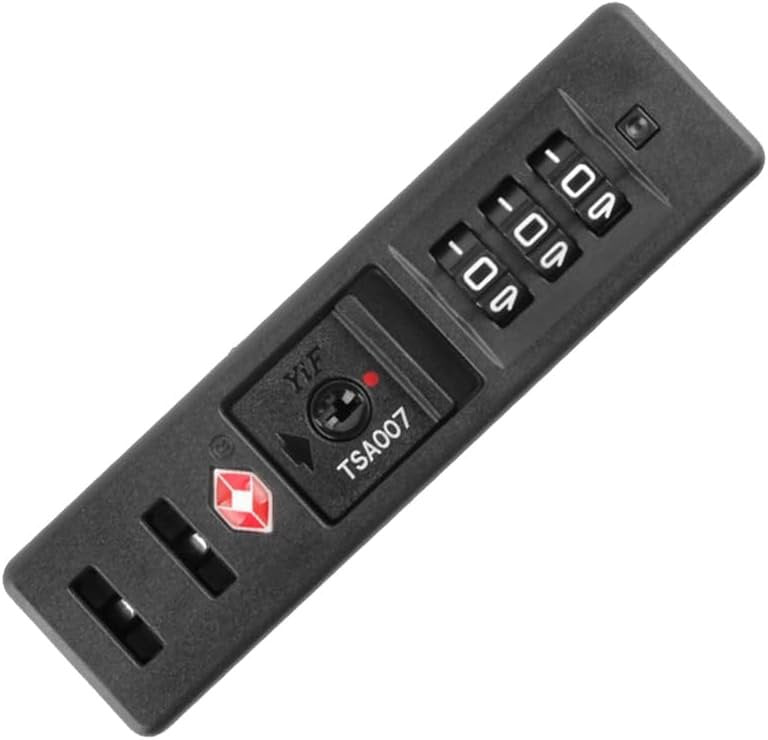 VALICLUD 3pcs Portable Tsa Approved Combination Lock Anti-theft Travel Password Lock for Luggage Suitcases and Outdoor Use Black