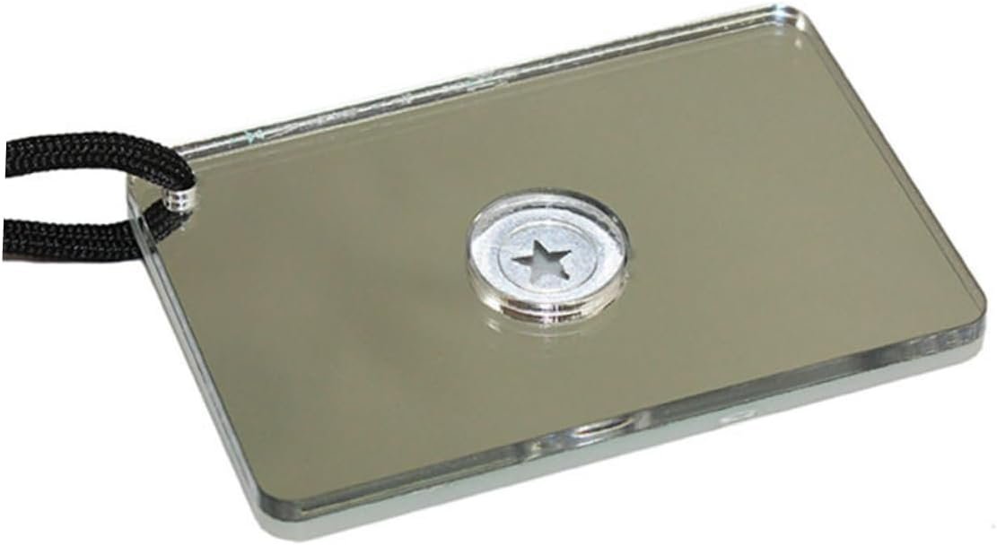 VANZACK 2pcs Retroreflector Survival Emergency Mirror Survival Mirror Reflective Mirror Outdoor Signal