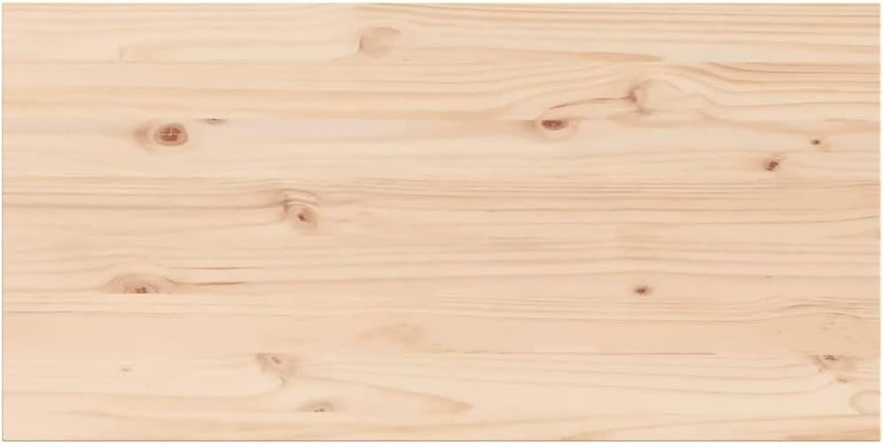 Rettangolare Dining Table Top Replacement, 200 x 100 x 1,7 cm, Set di 4, marrone solido pino legno, tavolino da caffè, tavolo a terra, durevole, stilish, Home Furniture