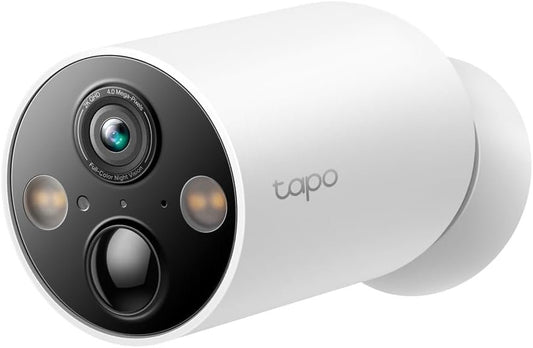TP-Link Tapo Smart Home Battery-Powered Security Camera, Wireless, 2K QHD, IP66, 10000mAh Battery, 150Â° Super-Wide FOV, Colour Night Vision, AI Detection, microSD Card Slot, App Remote Control (TC85)