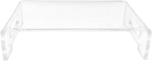 Computer Monitor Stand Riser for Desk, Acrylic Monitor Stand, Transparent and Eye Desk Riser for Home, School, and Office, for Ergonomic Workspace Organization