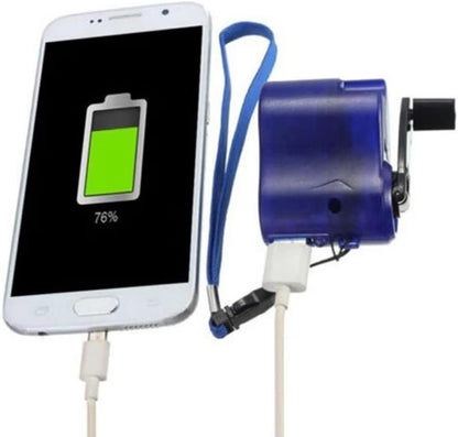 Power Bank Portable Charger,USB Hand Crank Phone Emergency Charger Portable MP4 Mobile Phone Charger Outdoor Manual Power Supply