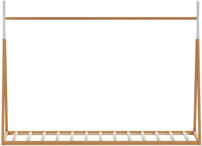 Artiss Single Bed Frame, Platform Wooden Montessori Beds Base with Plywood Slat, Timber Frames Kids House Bed for Boys Girls, Baby Cot Bedroom Home Furniture, Modern Design Oak, Easy Assembly