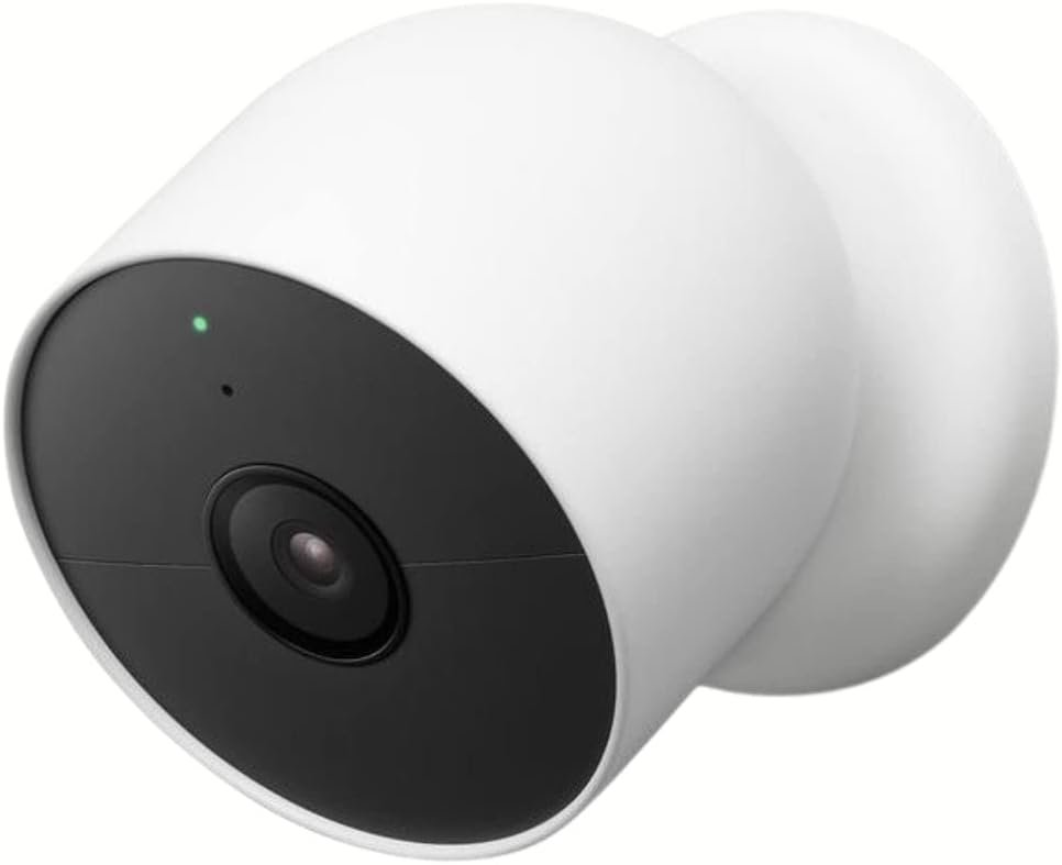 Google Nest Cam Outdoor Indoor, 1080p HD, Motion Sensor Alert, Wireless Wi-Fi, Rechargeable Battery, Smart Security Camera, 3-Pack
