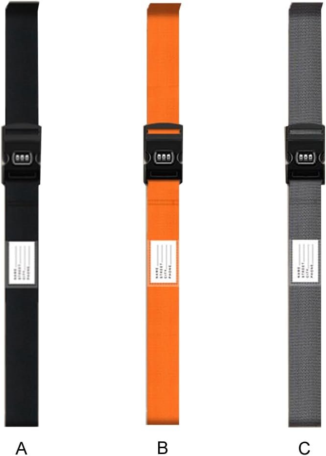 Hi.FANCY 3pcs Straps to Travel Luggage Straps 3pieces Luggage Security Straps Suitcases Straps Luggage Straps Suitcases to 34, Orange, 5cm*200cm