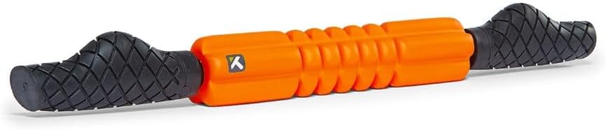 TriggerPoint Performance Grid STK Hand-Held Foam Roller, Handheld Foam Roller, Massage Roller, Muscle Roller Stick, Orange, 24 Inch/53 cm