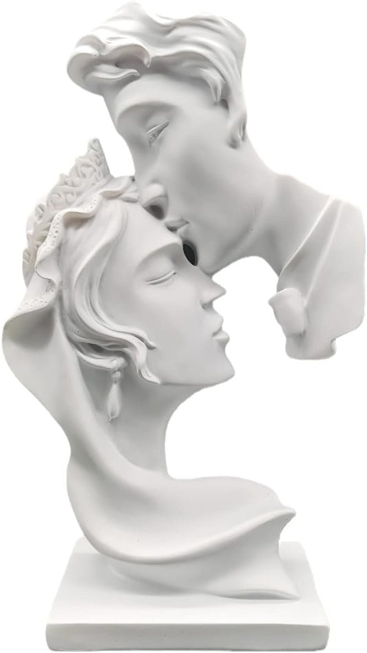 PIGPIGFLY Kiss of Love Statue Decorative Figures Home Living Room Decorative Figures Home Living Room Decorative Sculpture Abstract Polyresin Sculpture Gift