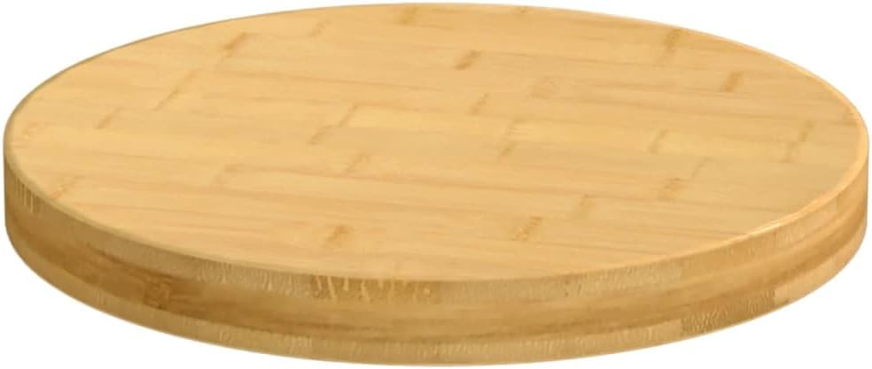 Round Bamboo Dining Table Top Replacement, 30 x 4 cm, Coffee Table for Restaurants, Hotels, Desks, Commercial Use, Brown Bamboo Surface, Durable & Stylish