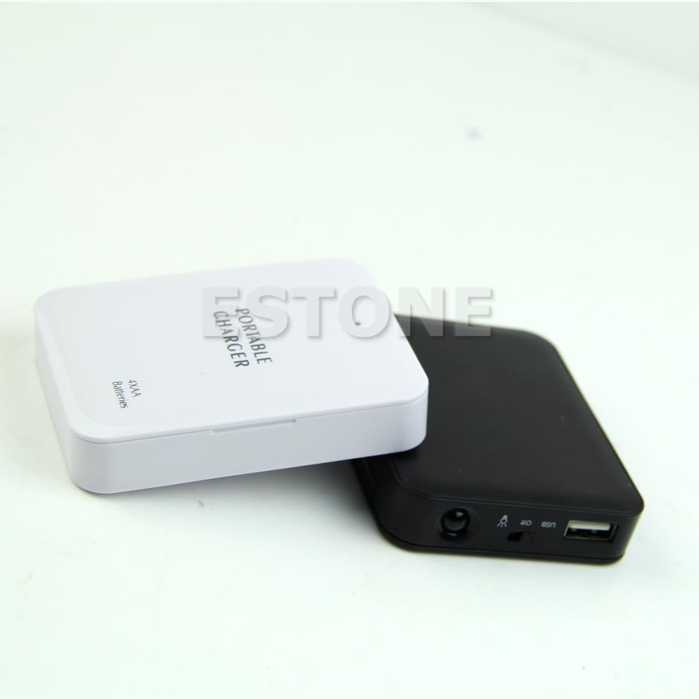 1PC New 4X AA Battery USB Power Bank Emergency Charger for Case for Cell Phone