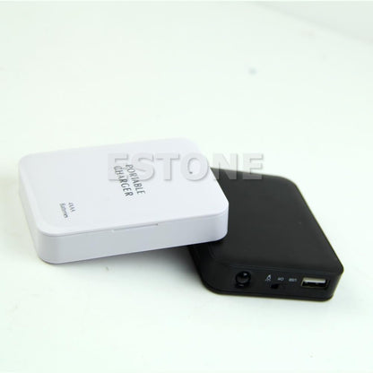 1PC New 4X AA Battery USB Power Bank Emergency Charger for Case for Cell Phone