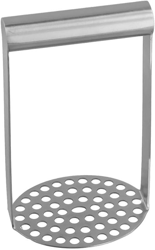 Schiacciapatate liscio in acciaio inox, schiacciapatate, utensile da cucina, facile da pulire, manico morbido antiscivolo, utensili da cucina, gadget da cucina