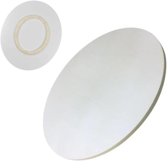 Wooden Lazy Susan Heavy Duty Turntable 50 60 70 80 85 90 100cm Round Dining Table Tray Large Tabletop Service Plate(White,70cm/27)