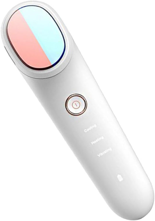 NULYLU Cold Hot Compress Beauty Apparatus USB Rechargeable Face Massage Device for Facial Sculpting Moisture Absorption and Skin Care for Home