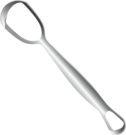 Tongue Scraper, Stainless Steel Fan-Shaped Oral Care Tool, Improve Oral Hygiene with Daily Cleaning, Easy Maintenance Design 6.1x1.5 Inches Ideale per famiglie e adulti