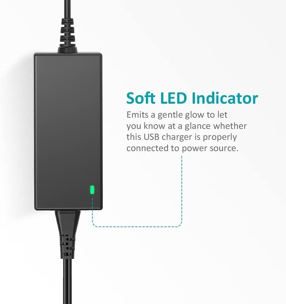 Basicvolt 45W Universal AC/DC Adapter 5V 6V 7.5V 9V 12V 13.5V 15V 1A 2A 3A Power Supply, Multi-Voltage Power Adapter for Household Electronics Webcam TV Box LED Strip Light Speaker and More