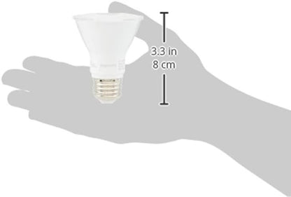 Amazon Basics 50W Equivalent, Warm White, Dimmable, 10,000 Hour Lifetime, PAR20 LED Light Bulb | 6-Pack