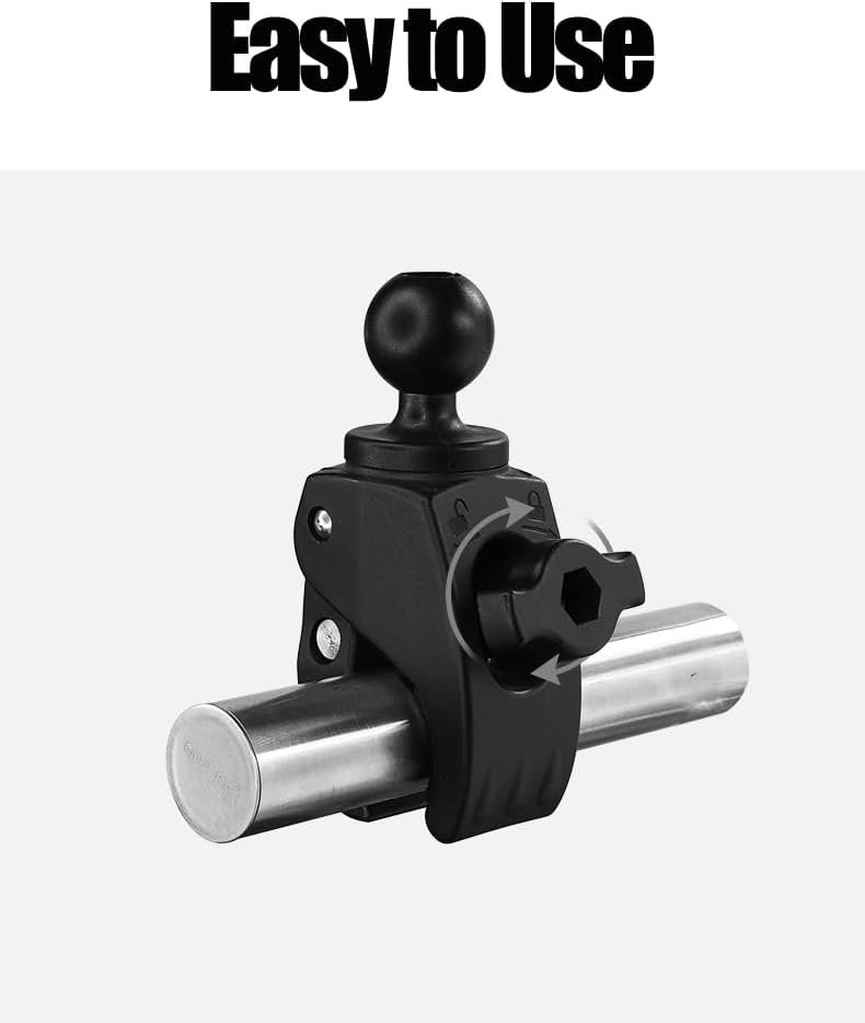 Strg C Size 1.5"" Ball Mounts Ball Base with Big Clamp, Ball Mount Base Compatible with RAM and 1.5 Inch Ball Double Socket Arm Systems from Arkon, iBolt and Tackform Enterprise Series, Black
