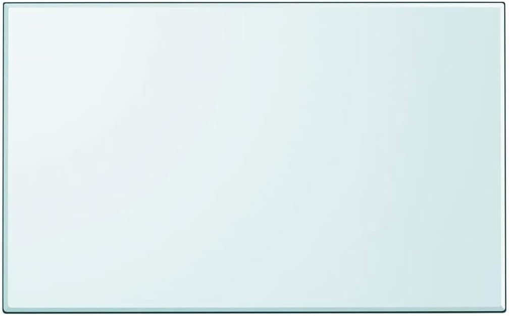 GOLINPEILO Rectangular Table Top Tempered Glass Replacement Table Top, Rectangular Tempered Glass Kitchen Table Top Multipurpose for Dining,Restaurant Table, 39.4"x24.4" -1386