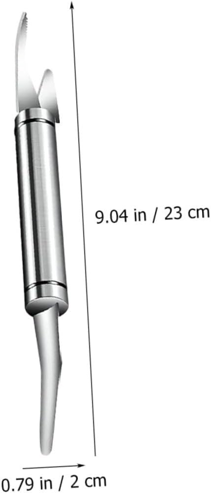 Alipis 4 Pezzi Taglia Gamberetti Freddo Cucina Gadget Crepe Pulitore di Gamberetti Roti Poggiautensili per Granchio Macchina Automatico Utensile Reti da Pesca Silver Acciaio Inossidabile
