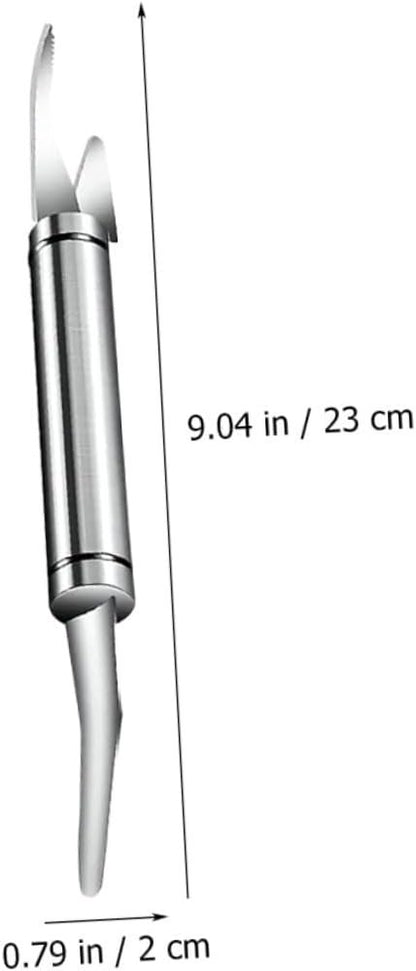 Alipis 4 Pezzi Taglia Gamberetti Freddo Cucina Gadget Crepe Pulitore di Gamberetti Roti Poggiautensili per Granchio Macchina Automatico Utensile Reti da Pesca Silver Acciaio Inossidabile