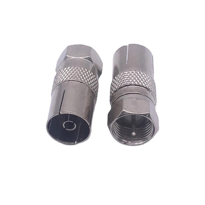 Poemtian 2 PCS F-Type Male to TV9.5 Female Adapter Cable TV Connector Set-top Box Adapter