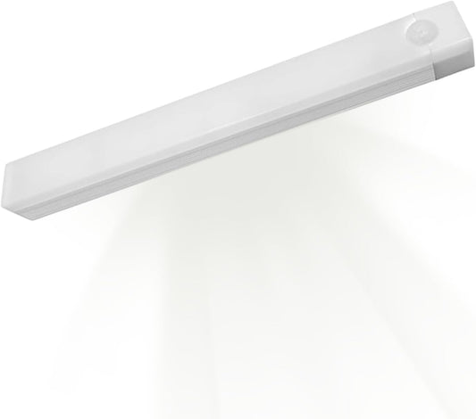 Ghjkldha Led Motion Sensor, Wireless Smart, Lighting Indoor Use, 10x2x2cm Under Cabinet Kitchen Light for Home Closet Pantry Hallway Lighting Solution to Your Space Eliminates