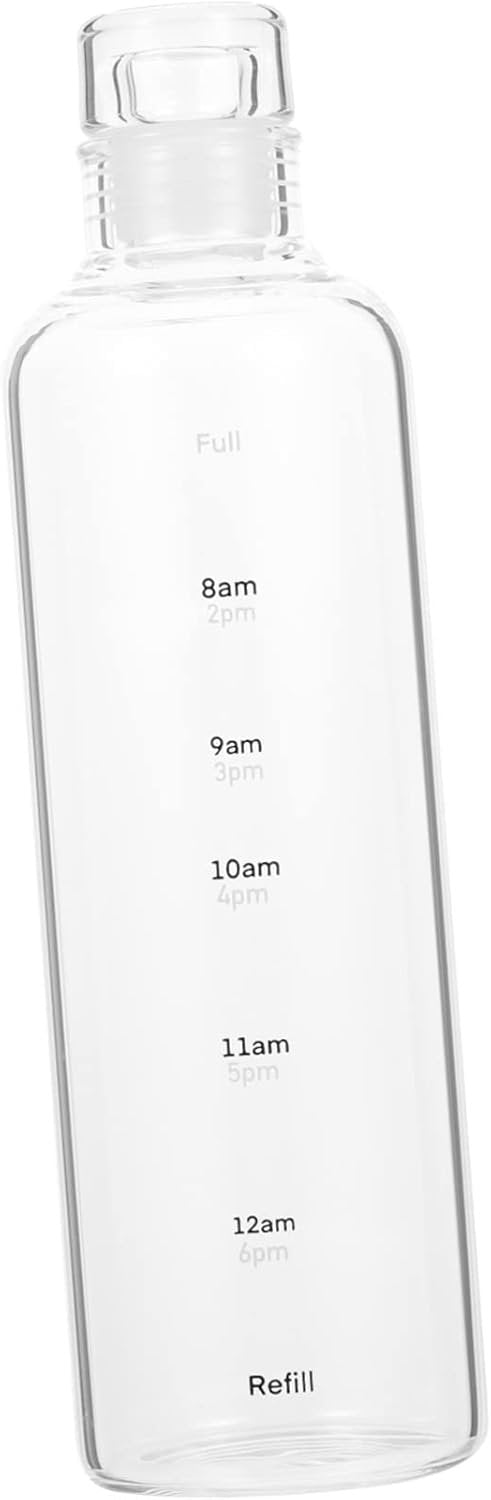 POPETPOP Clear Plastic Water Bottle with Scale Large Capacity Sports Kettle for Gym and Outdoor Lightweight Drinking Cup for Hydration and Juice