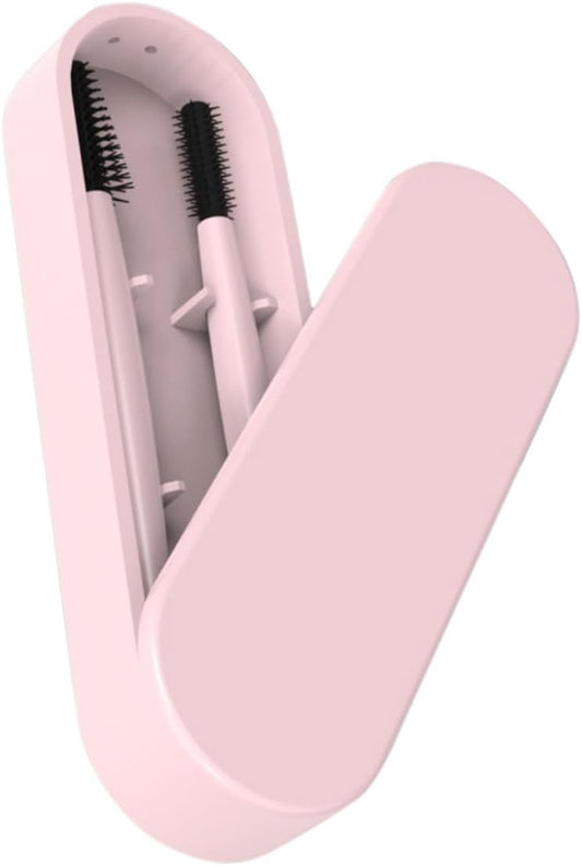 DEARMAMY 1Set Spazzole Silicone Per Sopracciglia e Pratici e Riutilizzabili Rosa Accessori Make Up Essenziali Per Look