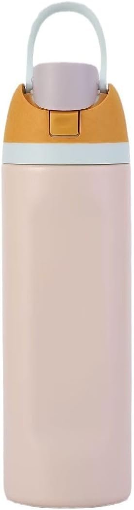 32oz Insulated Stainless Steel Water Bottle with Straw for Outdoor Sports and Travel, BPA Free, Leak-Proof, Car Bottles.. (Rose Quartz)