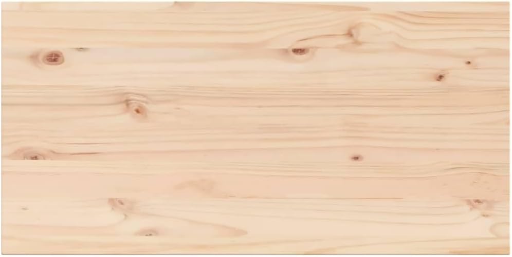 Replacement Dining Table Top, 180 x 90 x 1,7 cm, Set di 4, Rettangolare Wooden Tabletop, Brown Solid Pine, Caffè & Ristorante Use, Versatile Coffee & Side Table.