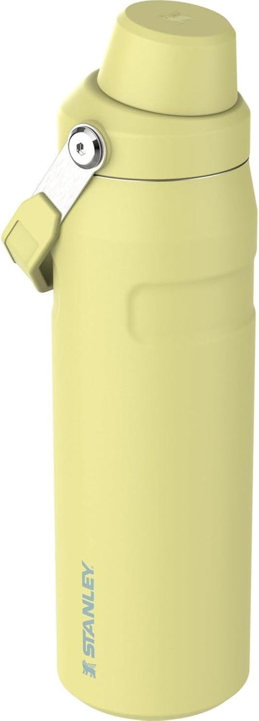 Stanley IceFlow Fast Flow Water Bottle 24 oz | Angled Spout Lid | Lightweight and Leakproof for Travel and Sports | Insulated Stainless Steel | BPA-Free | Pomelo