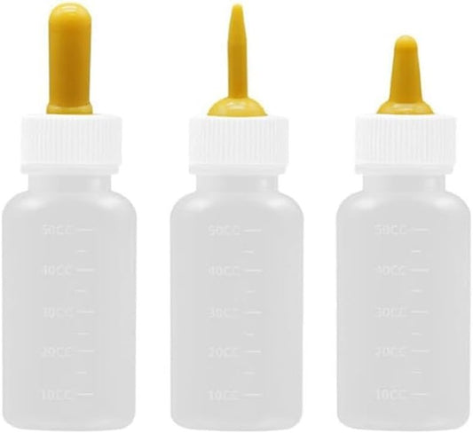 3Pcs Pet Nursing Bottle Nipple Feeding Bottle for Newborn Animals,Pet Nursing Bottle Mini Nipple Feeding Bottles.