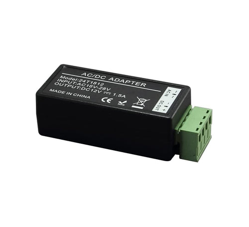 AC 24V to DC 12V 1.5A Power Converter, Universal Powerful Transformer for Surveillance CCTV Security Camera