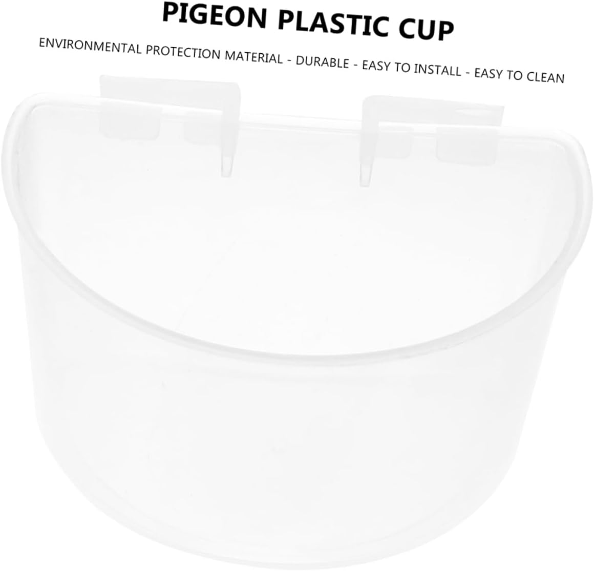 Generic Plastic Feeding Cups Bird Cage Bowl Chicken Rabbit Hutch Watering Supplies