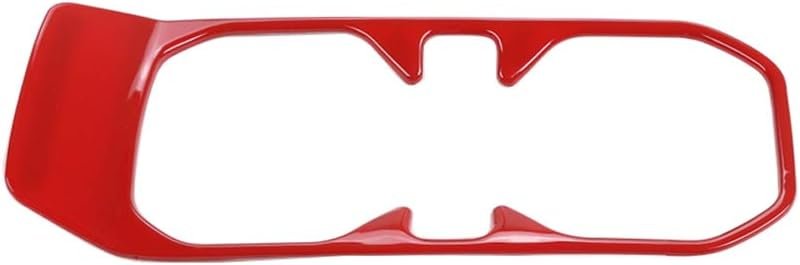 ZTYCKJ 2-Pack Gear Box Cup Holder Trim Ring Compatible with Jeep Wrangler JL JLU Gladiator JT 2018 2019 2020 2021 2022 2023 2024 2025 Red Interior Accessories