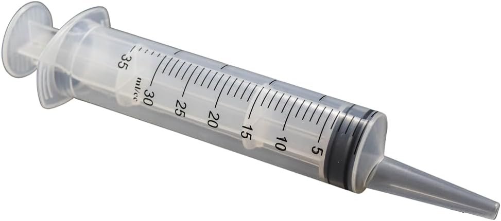30 ml (1 oz) Plastic Syringe, Disposable Eccentric Catheter Tip Syringe for DIY Crafts, Feeding Pets, Dispensing, Measuring, Watering (Pack of 5)