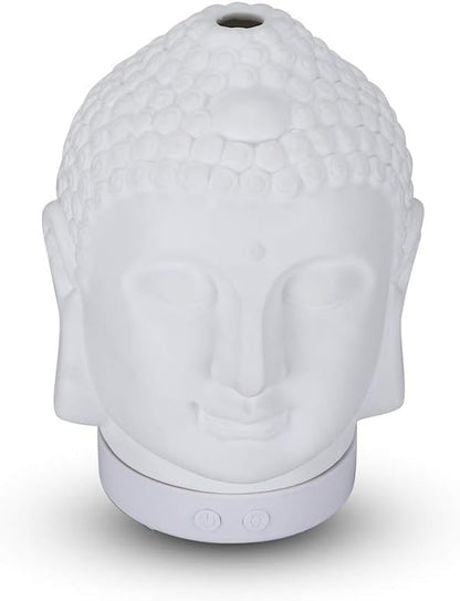 VOCD Buddha Head Aromatherapy Diffuser, Ultrasonic Cool Mist Essential Oil Diffuser, 7 Color Changed LED for Home, Office, Spa, Desktop, Car
