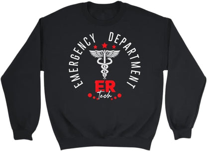 Emergency Department Tech Emergency Room Tech ER Tech Work T-Shirt, Long Sleeve Shirt, Sweatshirt, Hoodie Unisex Adult Size Made in Canada