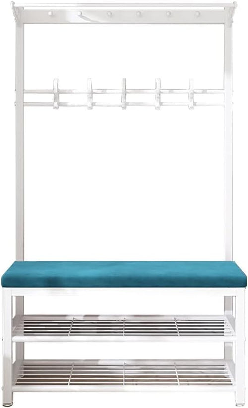 Generico Panca Appendiabiti 3 in 1 con vano portascarpe - Mobile Multifunzionale per Ingresso, corridoio, Camera da Letto - Elegante Organizer per Cappotti, Scarpe e Accessori
