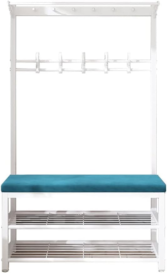 Generico Panca Appendiabiti 3 in 1 con vano portascarpe - Mobile Multifunzionale per Ingresso, corridoio, Camera da Letto - Elegante Organizer per Cappotti, Scarpe e Accessori