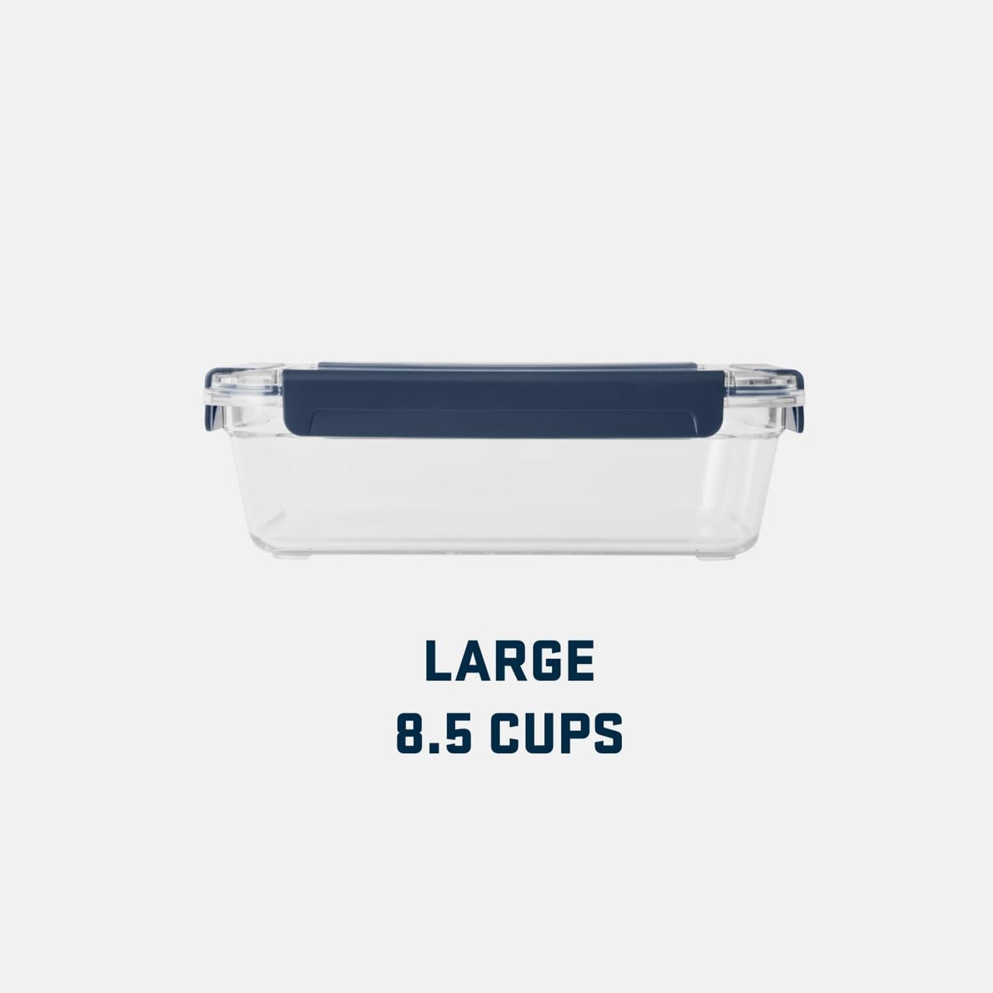 YETI Food Storage Container, BPA Free, Locking & Airtight Lid, Microwave & Freezer Safe, Leak-Proof, Cooler and Thin Ice Compatible, Navy, Large