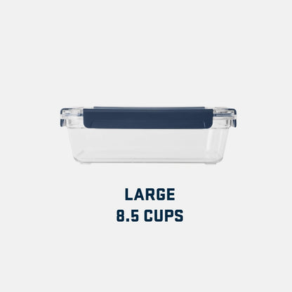 YETI Food Storage Container, BPA Free, Locking & Airtight Lid, Microwave & Freezer Safe, Leak-Proof, Cooler and Thin Ice Compatible, Navy, Large