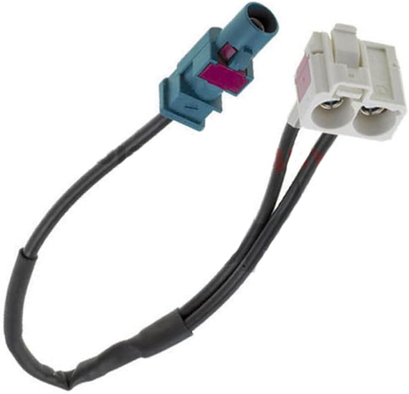 VIGORTHERIVE Car Radio Antenna Adaptor Double Fakra Plug Radio Adapter for Antenna with Wiring Harness Splitter for Car Radio