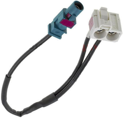 VIGORTHERIVE Car Radio Antenna Adaptor Double Fakra Plug Radio Adapter for Antenna with Wiring Harness Splitter for Car Radio