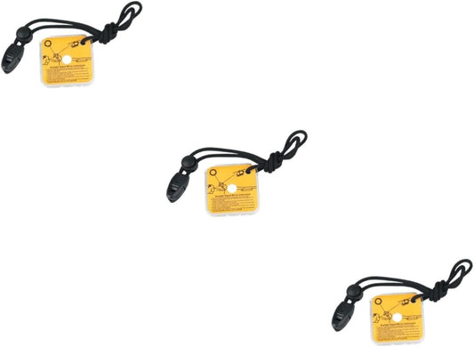 GOOHOCHY 3pcs Emergency Mirror Retroreflector Field Reflector Mirrors Reflective Mirror Small Mirror Orange